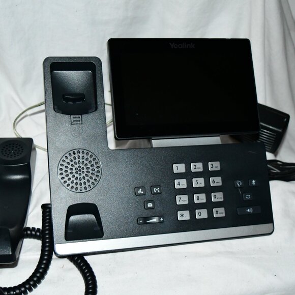Yealink SIP-T58A VoIP IP Office Phone Telephone Very Clean With Plug 516c2 - Picture 6 of 7